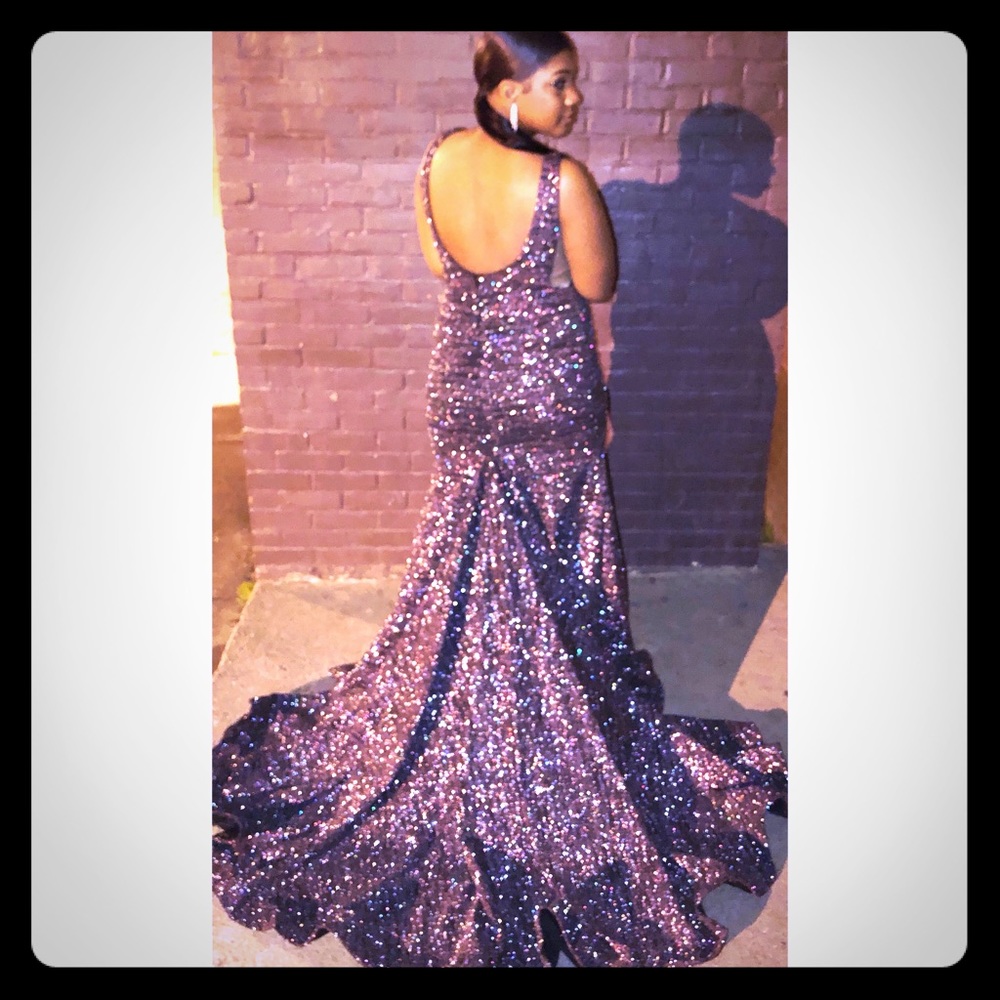 Multi sparkle prom dress - Picture 1 of 2